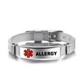 thumbnail image 1 of HLONK Adjustable Wristband Emergency Medical Bracelets Medical Alert IDs Bracelet, 1 of 21