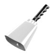 thumbnail image 3 of lionlar Cowbell Decorative Cheering Bell for Football Games Sport Events Graduations White, 3 of 5