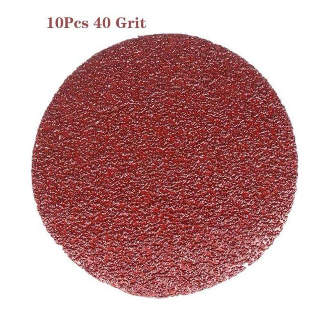 10 Pcs Feuilles de Sable Disques Rondes 5 Pouces/125mm 40-2000Granules Polissage Papier de Sable