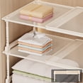 thumbnail image 1 of Dvkptbk Étagères Séparatrices de Garde-Robe et Supports de Rangement Étagères Ajustables et Extensibles pour Armoires Intérieures et Garde-Robes Longueur et Hauteur Ajustables pour Rangement à Étages Déco Maison, 1 of 7