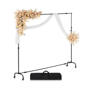 VEVOR Support de Toile de Fond, Trousse de Support Mobile 7 x 10 Pi pour Fête et Studio Photo Vidéo