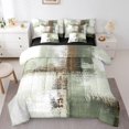 thumbnail image 1 of YST, Comforter Set, Abstract Oil Painting Bedding Set, 7-Piece, White, Green, Ombre, Full, 1 of 4