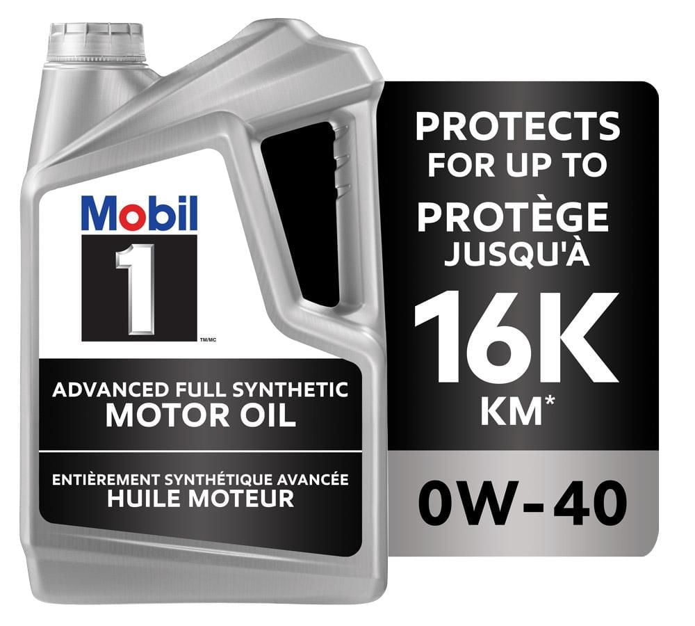 Mobil 1™ Full Synthetic Engine Oil 0W-40, 4.73 L - Walmart.ca