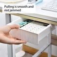thumbnail image 4 of LSLJS Sticky Under Desk Drawer, Tray Attachable Under Desk Storage Organizer, Click To Hide Pencil Drawer for Office Home Stationery, Desk Drawer, 4 of 6