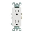 thumbnail image 1 of Decora 15A-125V White Normal Tamper Resistant Receptacle, 1 of 3