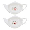 thumbnail image 1 of 2Pcs Ceramic Tea Bag Holders Exquisite Tea Bag Tray Small Loose Tea Dish Tea Bag Coaster Tray, 1 of 6