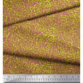 thumbnail image 3 of Soimoi Green Poly Georgette Fabric Leopard & Wild Animal Skin Printed Fabric 1 Yard 42 Inch Wide, 3 of 3