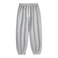 thumbnail image 3 of Pisexur Men's Jogging Pants Solid Color Straight Leg Sweatpants Elastic Waist Drawstring Athletic Pants for Men Casual Pants Elastic Bottom Plus Size Sweatpants with Pockets S-5XL, 3 of 4