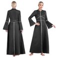 thumbnail image 1 of TiaoBug Womens Church Clergy Robe Minister Spring/Autumn A Line Long Sleeve Church Choir Robe Black 3XL, 1 of 7
