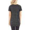 thumbnail image 3 of Birdeem T-Shirt Blouse à Manches Courtes à Col en V Uni pour Femmes, Coupe Ample, 3 of 12