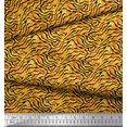 thumbnail image 3 of Soimoi Orange Poly Georgette Fabric Tiger & Giraffe Animal Skin Decor Fabric Printed BTY 42 Inch Wide, 3 of 3