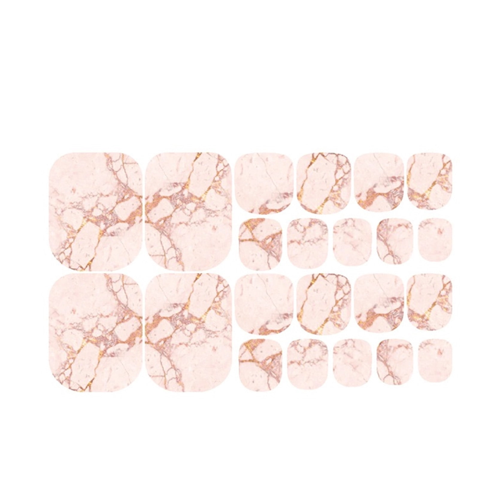 PVCS Waterproof Cute Toe Nail Stickers Summer Fashion Manicure Foot Stickers