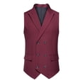 thumbnail image 2 of Dvkptbk Men Solid Fashion Have Pockets Button Turn-down Collar Tanks Tops Blouse on Clearance, 2 of 9