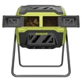 thumbnail image 1 of Sun Joe Dual Chamber Outdoor Tumbling Composter, Compost Tumbler w/Sliding Doors, 42 Gal, 1 of 8