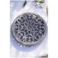 thumbnail image 2 of STAUB Serving 23 cm Round Cast Iron Trivet, Lily Decal, Graphite-Grey, 2 of 3
