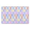 thumbnail image 1 of Checkered Bathroom Runner Rug - 20x32 in, Non-Slip, Water-Absorbent Long Bath Mat, Soft Microfiber, Machine Washable., 1 of 5