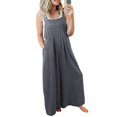 thumbnail image 3 of Salopette Longue pour Femme Été Décontractée Salopette Ajustable Combinaison, 3 of 4