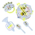 thumbnail image 2 of Apmemiss Gifts for Kids Clearance Musical Toy Set Hand Pat Drum Rattle Trumpet Early Learning Percussion Instrument for Infants Safe ABS Plastic Newborn Gift for Boys and Girls, 2 of 6