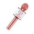 thumbnail image 2 of kurtrusly Wireless Microphone Bluetooth-compatible Handheld Speaker Home KTV Player Surround Adjustable Battery Colorful Mic Livestreaming Rose Golden, 2 of 9