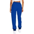 thumbnail image 4 of Women's Casual Pants Ladies Sweat Pants Women Casual Set Pants with Pockets for Women Casual Solid Color Drawstring Elastic Business Casual Womens Pants Casual Pants for Women plusith, 4 of 5