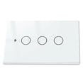 thumbnail image 3 of Becaristey Tuya Smart Light Switch Schedule App Remote Control Switches Bedroom Bluetooth-compatible Home Intelligent Supplies US White 3-gang, 3 of 6