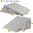 thumbnail image 2 of Wedge Pillows for Adult Adjustable Bed Wedge Pillow for Post Surgery Triangle Pillow Headboard with Bolster Cushion for Sleeping Acid Reflux Neck & Back Support and Dark G, 2 of 9