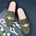 thumbnail image 3 of B91xZ Escarpins à Bout Pointu pour Femmes, Talons Hauts Vintage, Plateforme à Bride, Vert 6.5, 3 of 5