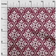 thumbnail image 2 of oneOone Georgette Viscose Burgundy Fabric Block Craft Projects Decor Fabric Printed By The Yard 42 Inch Wide, 2 of 5