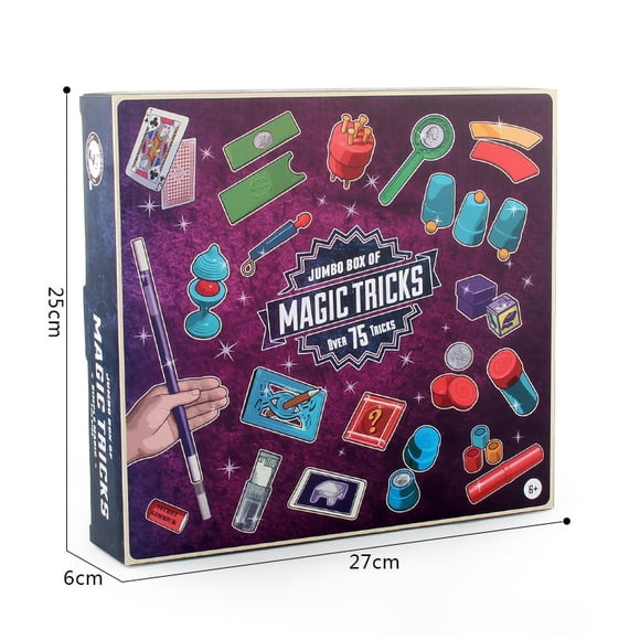 Interactive Magic Props Set for Teens 7-14: Vanishing Silver Coin, Self-Rising Wand, Penetration Tricks & Poker Card Swaps – 75 Engaging Illusions with Realistic LOGO Sticker Design, Durable Material