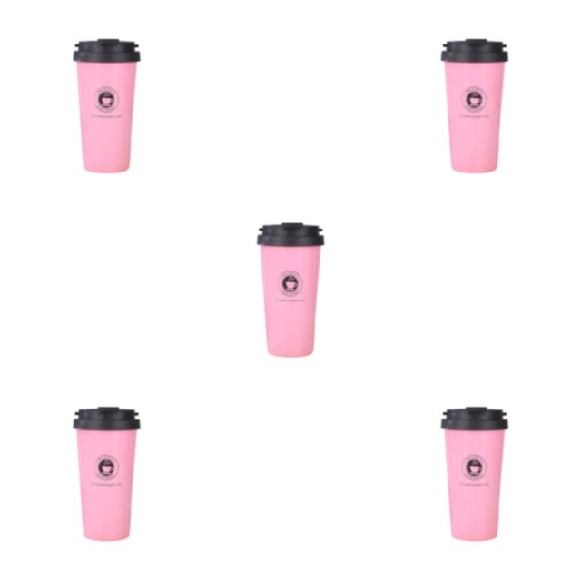 kurtrusly Reusable Thermal Cup Eco-Conscious Choice For Better Tomorrow Convenient pink 500ml 5Set