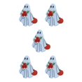 thumbnail image 1 of kurtrusly White Affordable Ghosts Enamel Pin Modern Minimalist Brooche Delicate Intricate Enamel Pin Punk D 5Set, 1 of 6