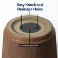 thumbnail image 5 of Jardinière en Résine Cappriccio Better Homes & Gardens 16 pouces, Bois Foncé, 5 of 5
