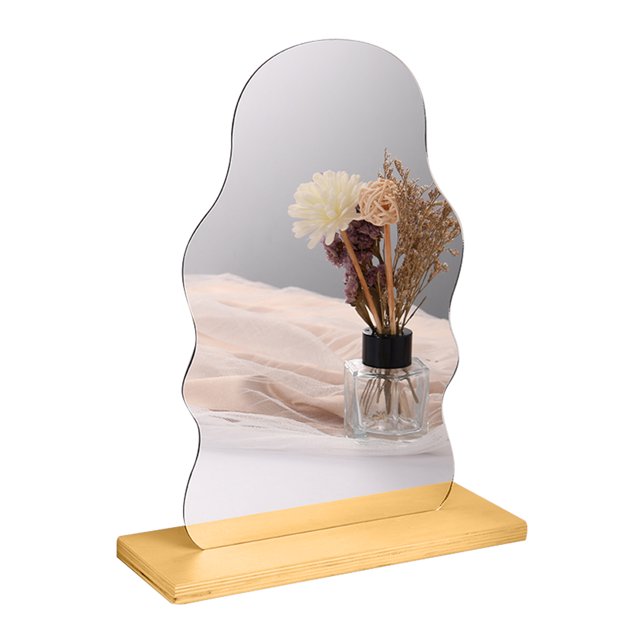 CEHVOM Fashion Irregular Acrylic Mirror Desktop Desktop Makeup Mirror Clearance