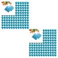 thumbnail image 3 of QualitChoice 100pcs Square Aluminum Foil Wrappers Colorful Package Candy Chocolate Lollipops sky blue 2Set, 3 of 5