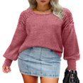thumbnail image 1 of Stylish and Warm Women‘s Pullover with Ruched Detailing, 1 of 5