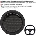 thumbnail image 1 of Car Steering Wheel Horn Button,Carbon Fiber Horn Push Button Kit For 6  For  Steering Wheel Auto Car Modified Parts, 1 of 8