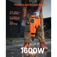 thumbnail image 2 of VEVOR SDS-Max 2-Inch Corded Rotary Hammer Drill Kit 1600W 175-350RPM 3 Functions, 2 of 9