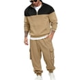 thumbnail image 2 of Mens Long Sleeve, Casual Tracksuit with Hood and Elastic Waist, 2 of 8