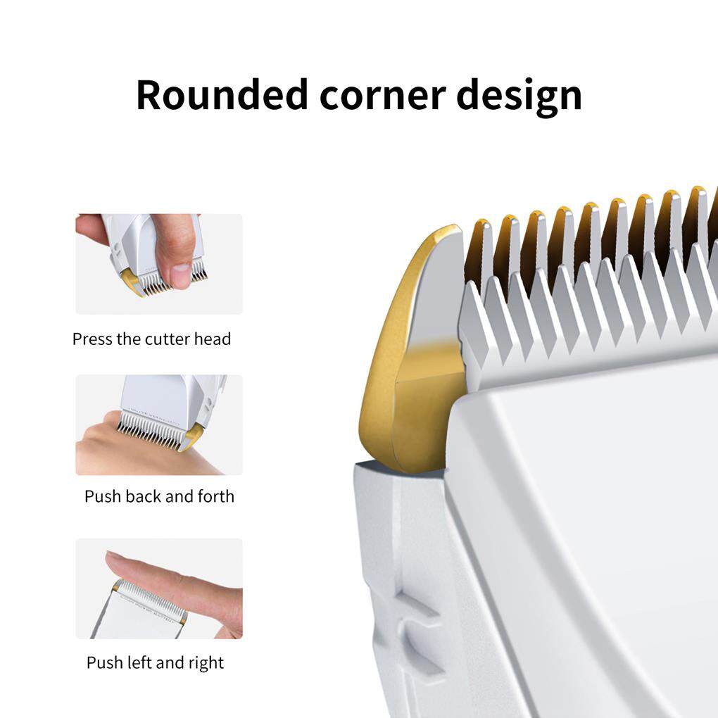 Tondeuses à Cheveux Électriques Étanches 916 Rechargeables avec Écran LCD pour Coiffeur Intérieur