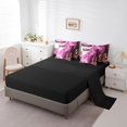 thumbnail image 3 of YST Hot Pink Marble Bedding Comforter Set, Abstract Aesthetic, 7-Piece, King, Stone Pattern, Watercolor Artwork, 3 of 4