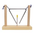 thumbnail image 1 of Playing Triangle Instrument,Hand Percussion Triangle Musical Trianglewith Striker Music Triangle Finely Tuned Performance, 1 of 9