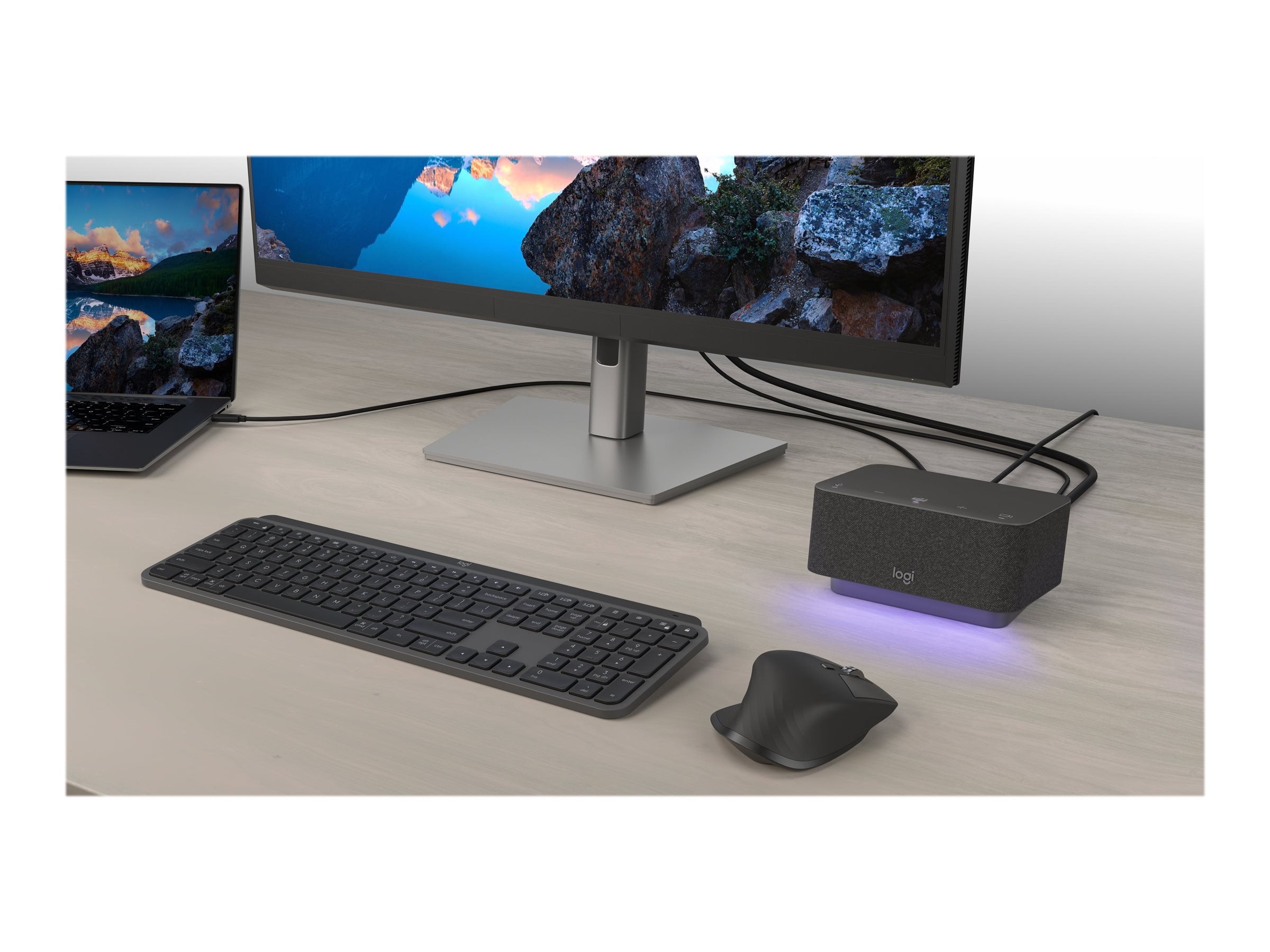 Logitech Logi Dock for Teams - Docking station - HDMI, DP - 230 Watt