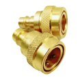 thumbnail image 2 of Qiaoxi R134A vers R1234yf Connecteur Adaptateur Rapide Réglable Connexion Latérale Haute et Basse Sans Fuite pour Réfrigérant CA, 2 of 7