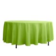 thumbnail image 1 of LNGOOR 108” Wholesale Round Tablecloth Polyester Round Table Linens For Wedding Party Banquet Restaurant -  WHITE, 1 of 10