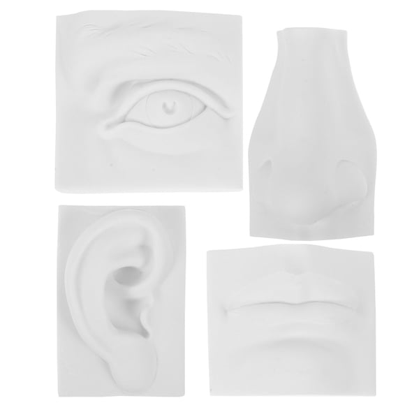 MOVTOTOP White Gypsum Sketch Model for DIY Practice Tools Perfect for Home Decoration Lightweight Realistic