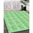 thumbnail image 3 of Ahgly Company Tapis d'Intérieur Lavable en Machine Carré Vert Jade, 6 Pieds Carré, 3 of 7
