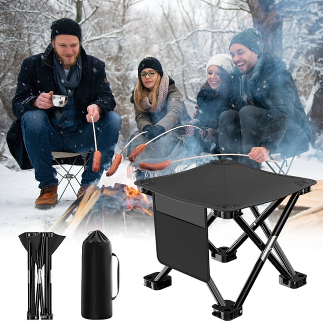 Birdeem Tabouret Pliant Portable pour l'Extérieur, Compact et Léger avec Sac de Rangement, Conception à Pliage Rapide en 1 Seconde pour le Camping, la Pêche, les Activités de Randonnée