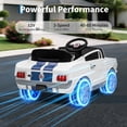 thumbnail image 4 of 12v Battery Powered Ride on Toys, Ride on Licensed Shelby GT350 Car with Remote Control, Kids Electric Vehicle with Safety Belt, 4 of 7