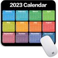 thumbnail image 1 of Square Mouse Pad 2023 Calendar, Personalized Premium-Textured Mouse Mat Design , Washable Mousepad Lycra Cloth , Non-Slip Rubber Base Computer Mouse Pads for Wireless Mouse, 1 of 5