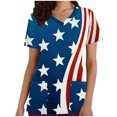 thumbnail image 2 of Hauts de Travail d'Été Snoarin Grande Taille pour Femmes, Mode Décontractée, Uni, Col Rond, Manches Courtes, Poches, T-Shirt Ample, Chandail à Enfiler, Hauts, Uniformes de Travail pour Femmes en Liquidation, 2 of 5